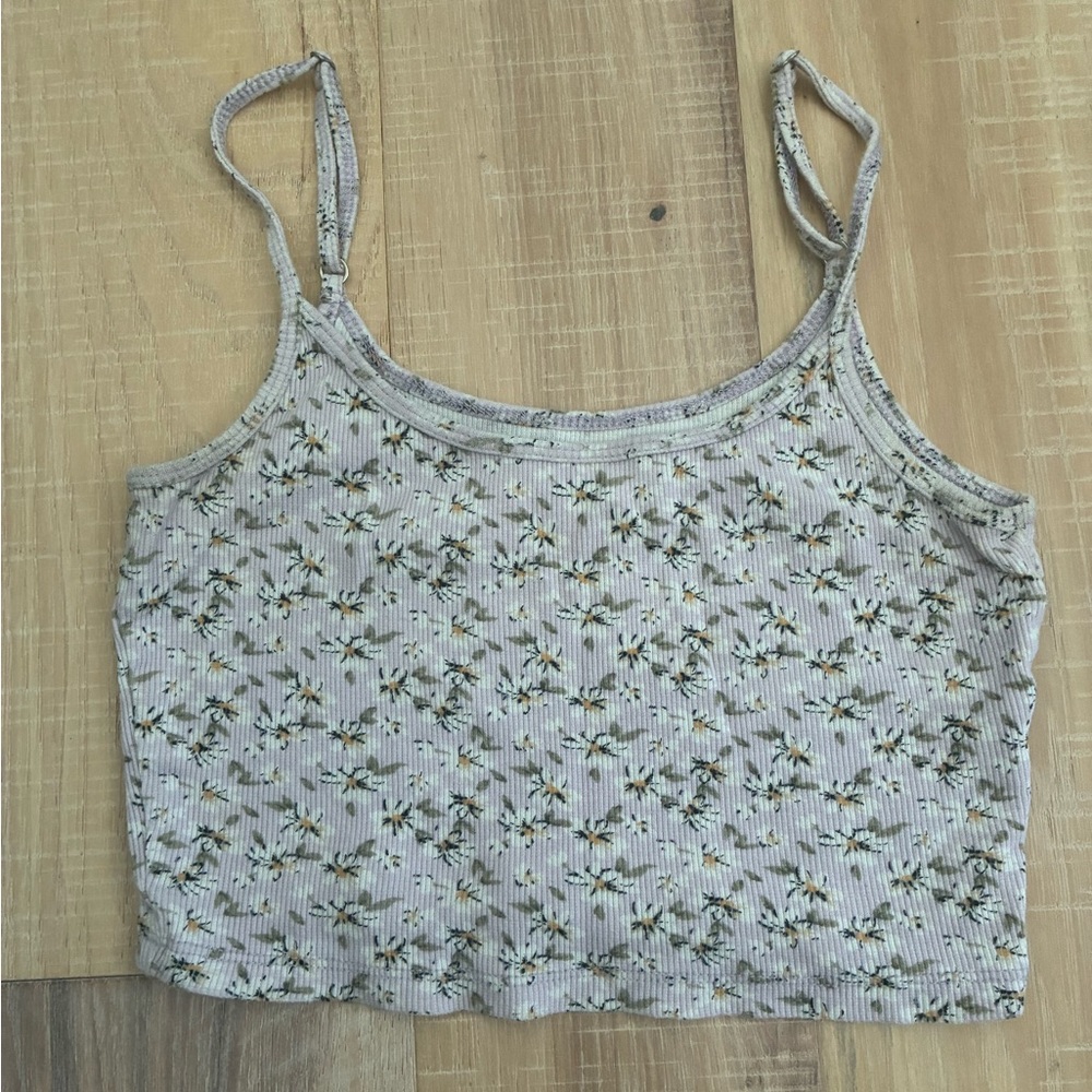 Hollister Cream Floral Camisole Top
